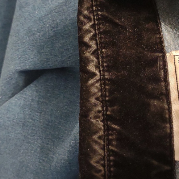 Vintage Victor Costa Women's Denim with Black Velvet Trim Beaded Jacket Small - Picture 8 of 16